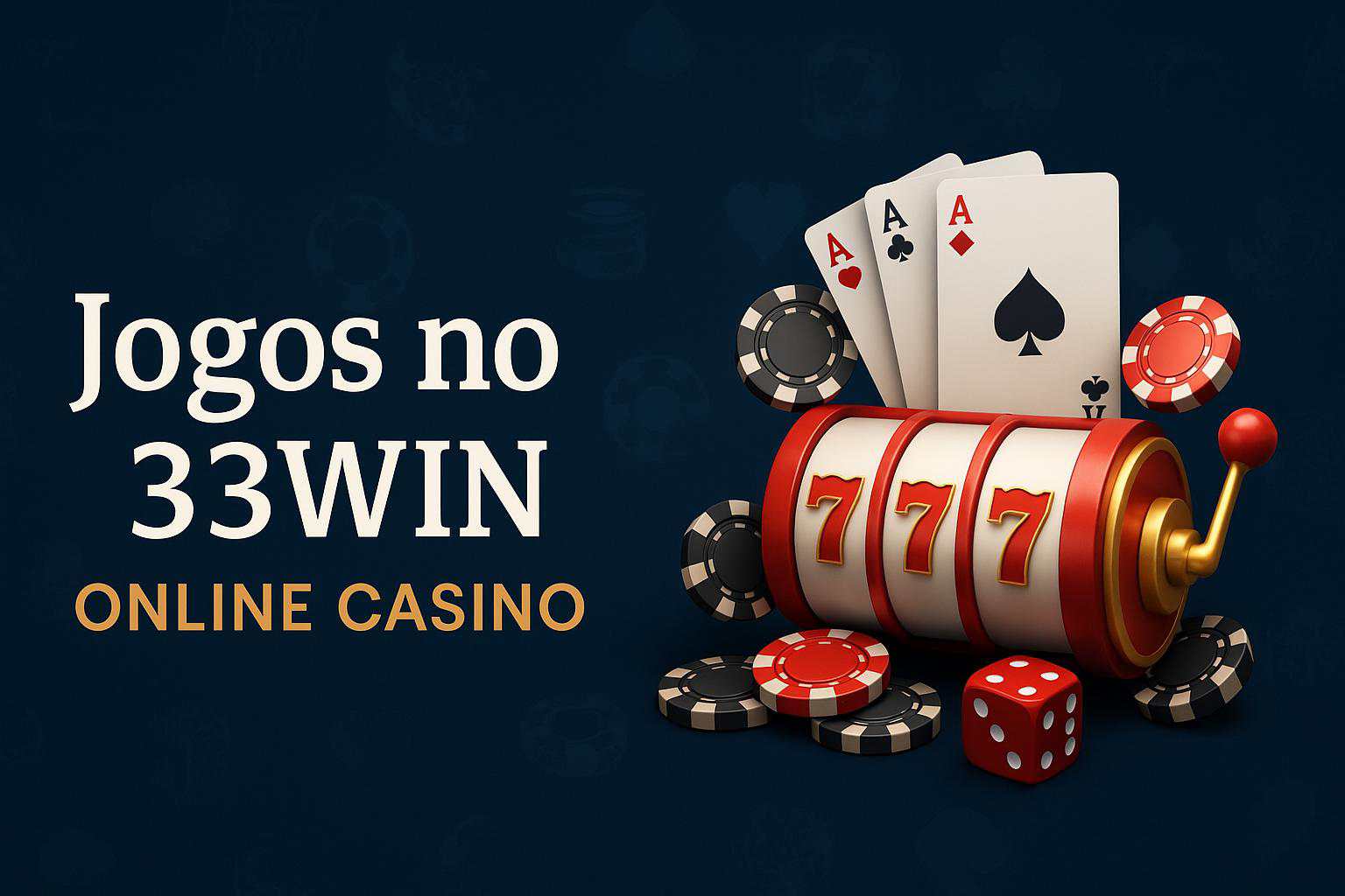 Jogos de cassino online inovadores e emocionantes na 33WIN
